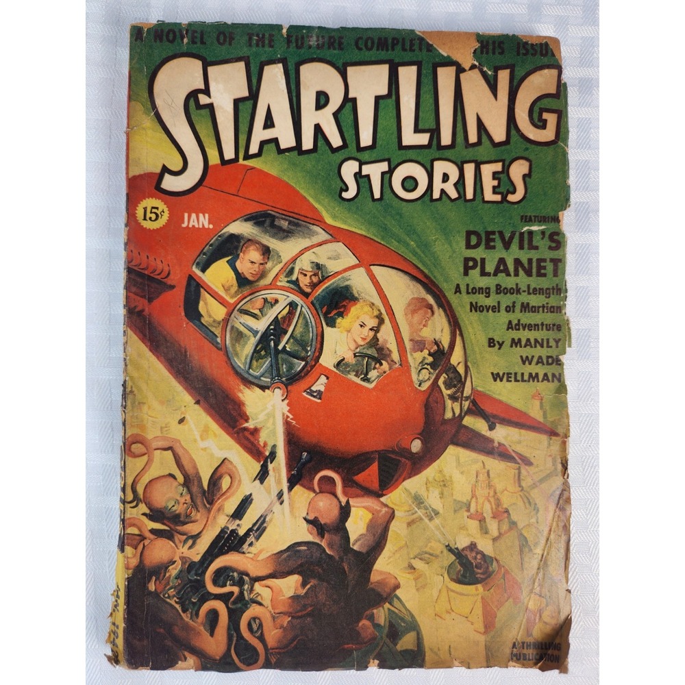 Startling Stories Pulp Jan 1942 Science Fiction Vintage Sci Fi